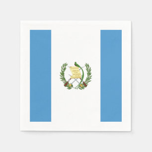 Serviettes Jetables Drapeau : Le Guatemala