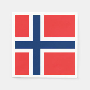 Serviettes Jetables Drapeau norvégien