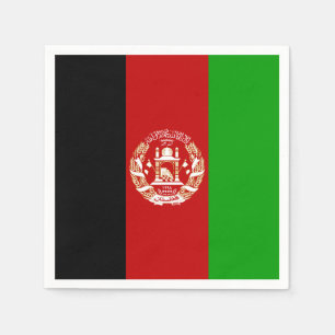 Serviettes Jetables Drapeau patriotique de l'Afghanistan