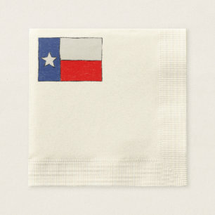 Serviettes Jetables Drapeau texan
