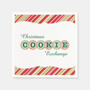 Serviettes Jetables Échange de cookies de Noël Cookies congelés