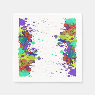 Serviettes Jetables ÉCLABOUSSURE DRÔLE I DE COULEUR + vos idées