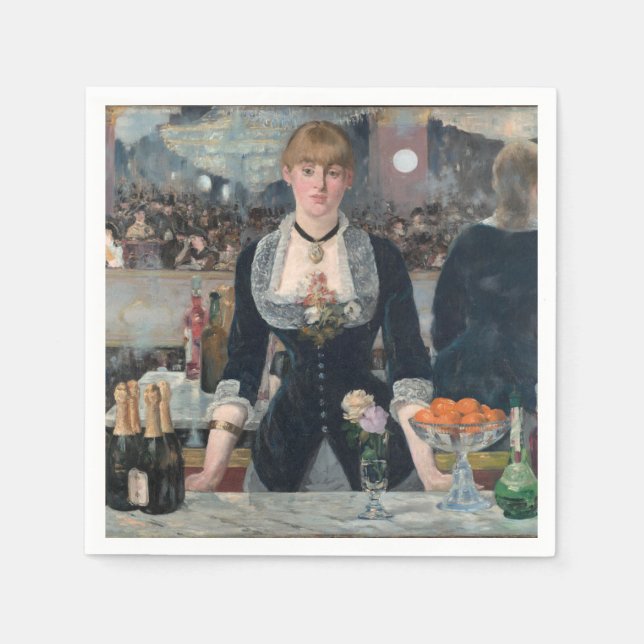 Serviettes Jetables Edouard Manet's A Bar (Devant)
