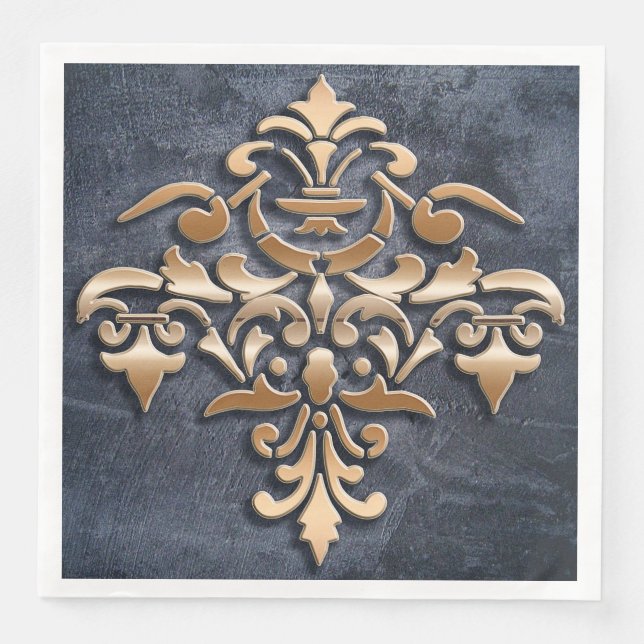 Serviettes Jetables élément damask (Devant)