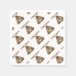 Serviettes Jetables Emoji donnent un Poo