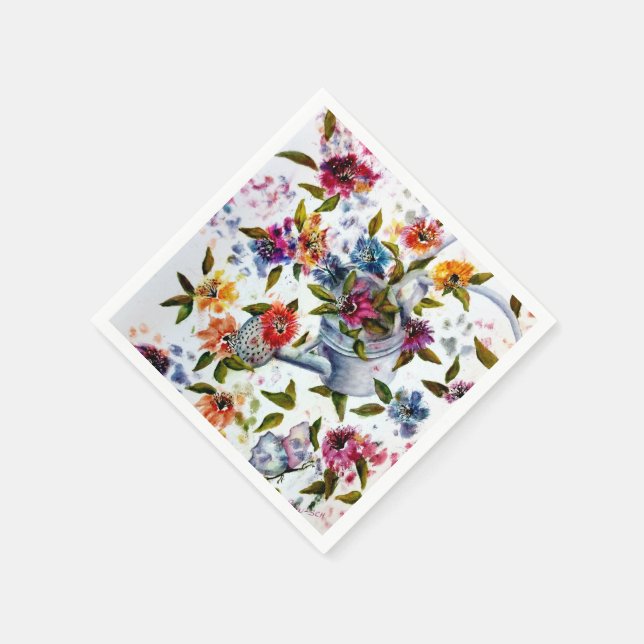 SERVIETTES JETABLES EMPREINTES DE PATTES L'EAU PEUT PAPIER NAPKINS (Coin)