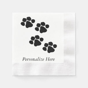 Serviettes Jetables Empreintes de pattes pour des amoureux des animaux