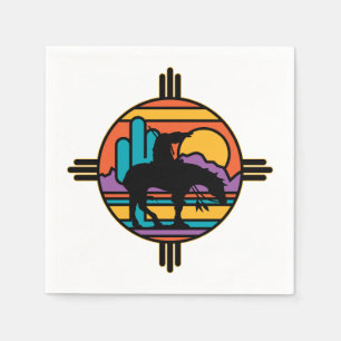 Serviettes Jetables Extrémité de l'Indien d'Amerique indigène de