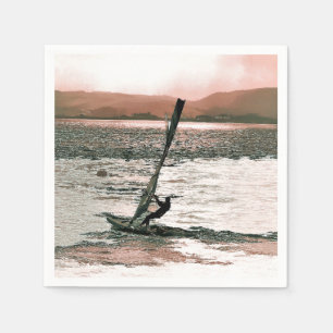 SERVIETTES JETABLES FAIRE DE LA PLANCHE À VOILE