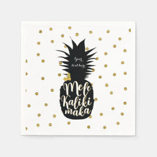 Serviettes Jetables Fête de Noël Mele Kalikimaka Ananas