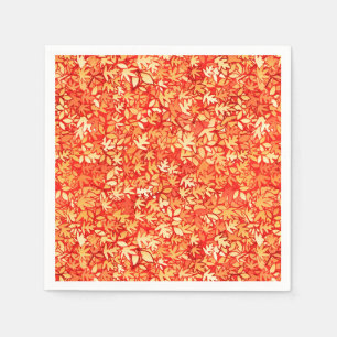 Serviettes Jetables Feuilles d'automne, orange et or