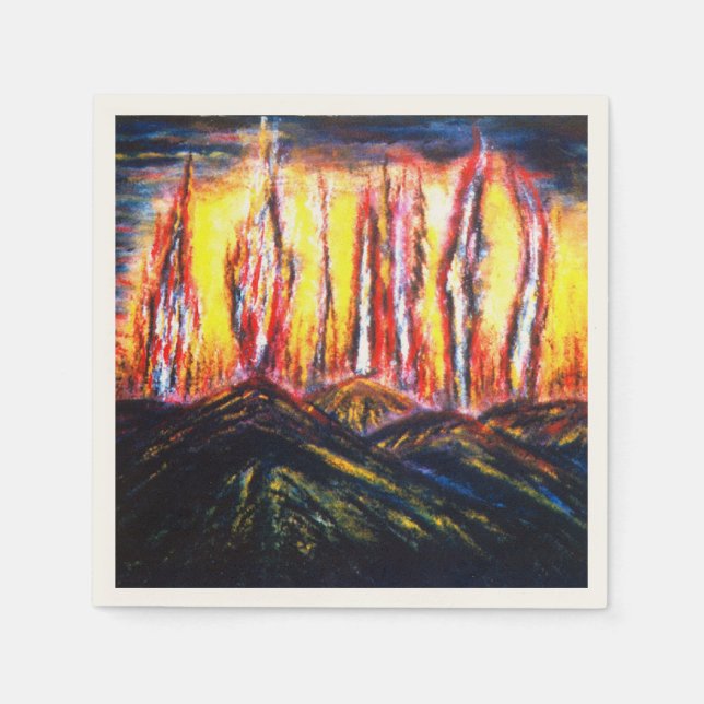 Serviettes Jetables Feux de fourrage (Devant)