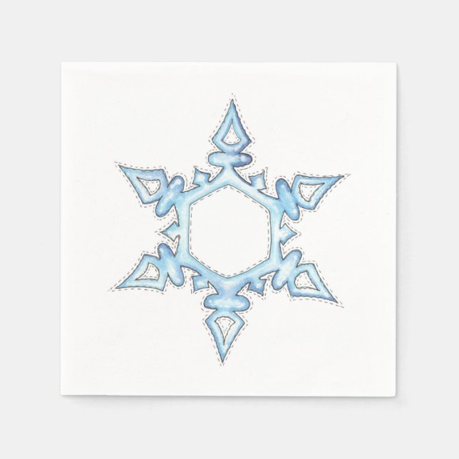 Serviettes Jetables Flèche de neige (Devant)