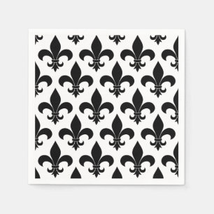 Serviettes Jetables Fleur de lis Motif Classic