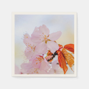 Serviettes Jetables fleurs de sakura rose