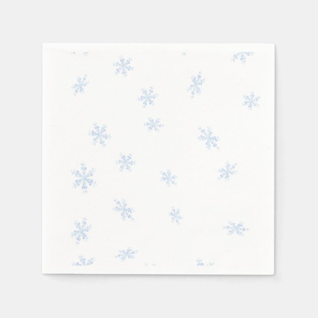 Serviettes Jetables Flocon de neige (Devant)