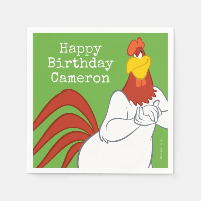 Serviettes Jetables Foghorn Leghorn | Mauvais regard (Devant)