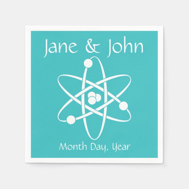 Serviettes Jetables Forces attractives dans les serviettes Turquoise (Devant)