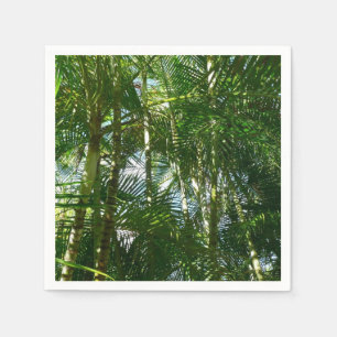Serviettes Jetables Forest of Palm Trees Tropical Nature