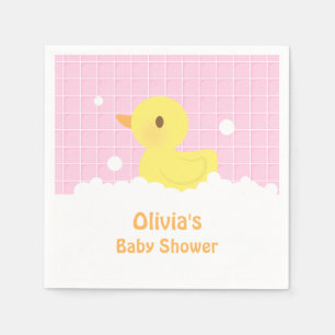 Serviettes Jetables Fournitures de Baby shower en caoutchouc chic