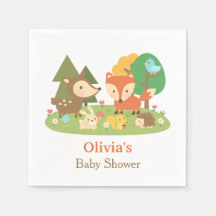 Serviettes Jetables Fournitures de fête pour Baby Shower sur les anima