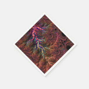 Serviettes Jetables Fractal de Trippy