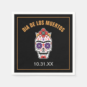 Serviettes Jetables Frida Kahlo   Dia De Los Muertos