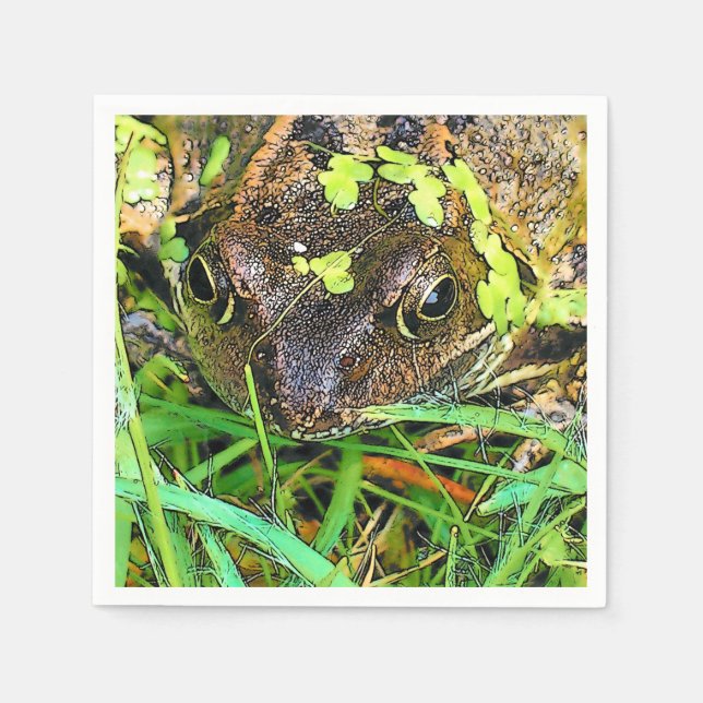 SERVIETTES JETABLES FROG (Devant)