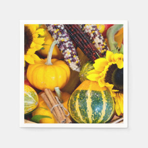 Serviettes Jetables Générosité d'automne