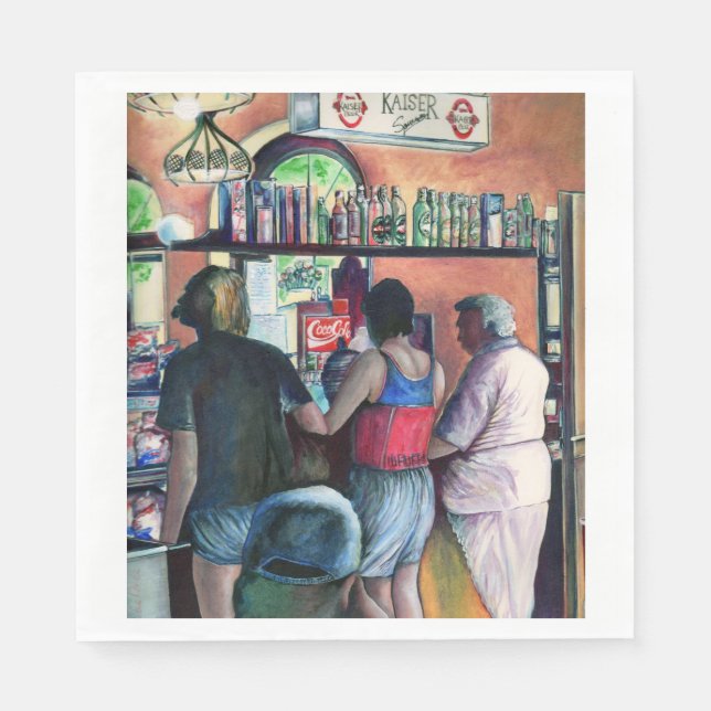 Serviettes Jetables Golf Buffe, Budapest (Devant)