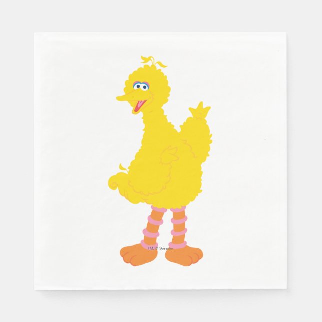 Serviettes Jetables Graphisme des grands oiseaux (Devant)