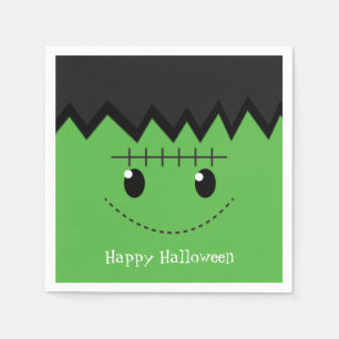 Serviettes Jetables Green Frankenstein Halloween Costume Party Napkins