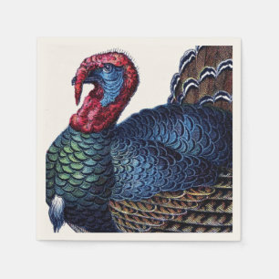 Serviettes Jetables Gros thanksgiving antique de la Turquie