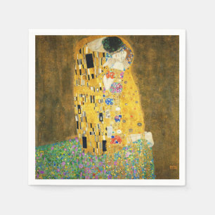 Serviettes Jetables Gustav Klimt The Kiss Vintage