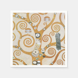 Serviettes Jetables Gustav Klimt The Tree of Life Art Nouveau