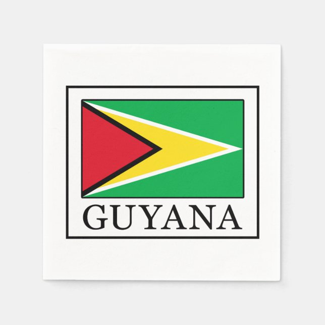 Serviettes Jetables Guyana (Devant)
