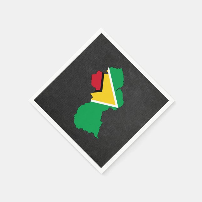 Serviettes Jetables Guyanais Voyage Souvenir (Coin)