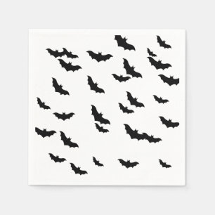 Serviettes Jetables Halloween Bats Napkin