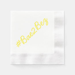 Serviettes Jetables Hashtag Mariage Engagement Party Cocktail Napkins