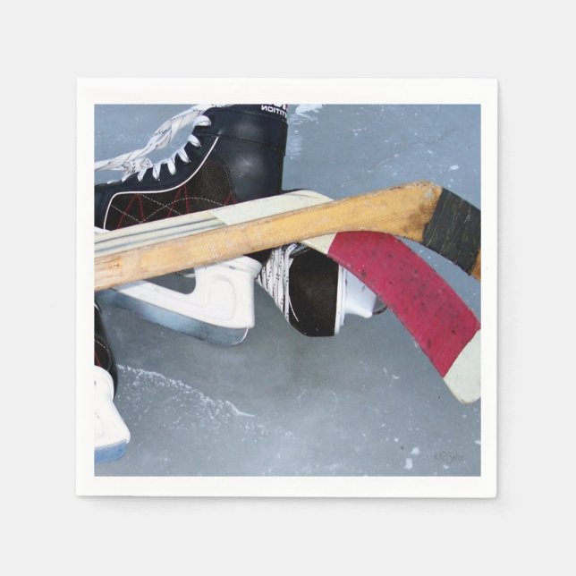 Serviettes Jetables Hockey (Devant)
