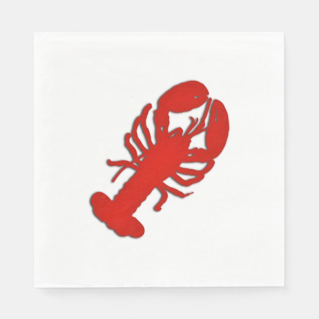 Serviettes Jetables Homard (Devant)