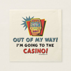 Serviettes Jetables Hors de mon casino de manière