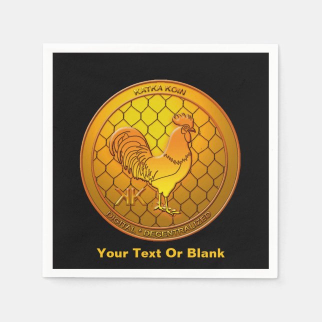 Serviettes Jetables ICO de crypto-monnaie KatkaKoin (Devant)