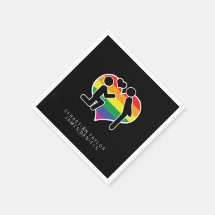 Serviettes Jetables Il A Dit Oui M. Et M. Proposition Mariage Gay
