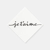 je t'aime - Je t'aime en français - noir