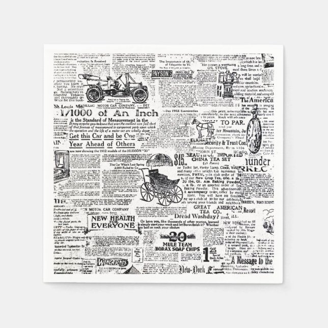 Serviettes Jetables Journal (Devant)