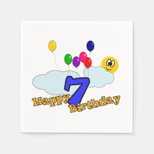 Serviettes Jetables Joyeux anniversaire