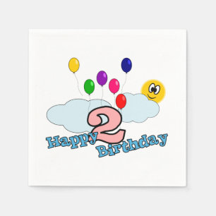 Serviettes Jetables Joyeux anniversaire