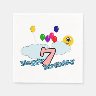 Serviettes Jetables Joyeux Anniversaire