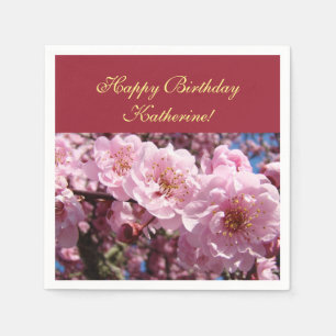 Serviettes Jetables Joyeux anniversaire Katherine Birthdays Parties se